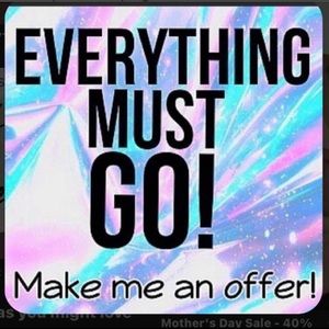 Clearing out Closet! Make an offer! Ready to sell!